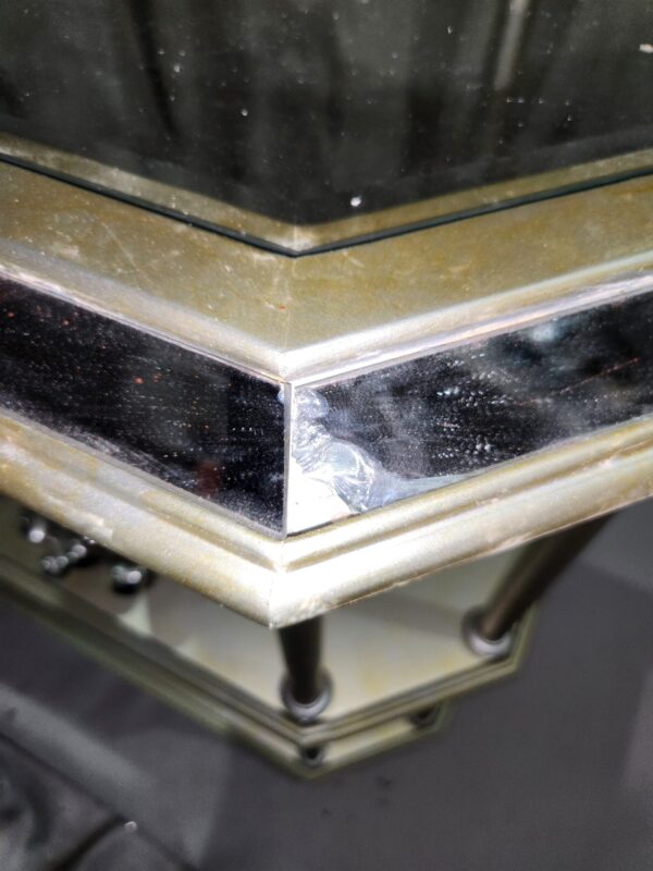 mirror glass top table decor items - Image 3