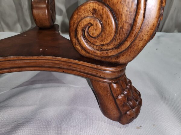 Solid wood glass top table and Large vase set - Image 2