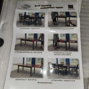 Self storing extension table