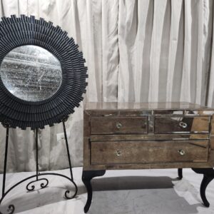 Nice size dresser with mirror accents