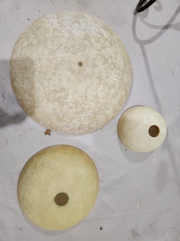 Open lot of lighting globes
