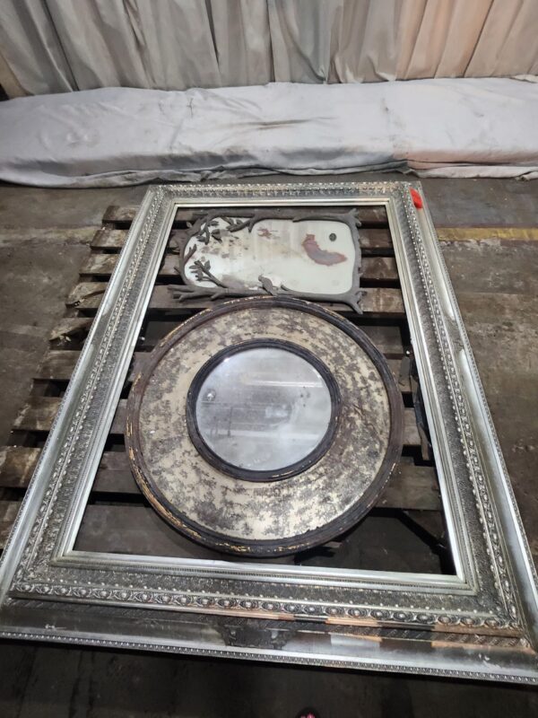 Metal mirrored/frame lot 8 in total - Image 2