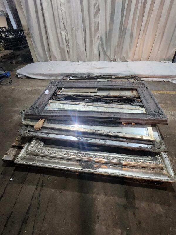Metal mirrored/frame lot 8 in total - Image 4