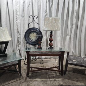 Lamps tables and more