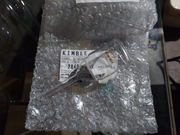 60mL Kimble Büchner Funnel with Fritted Disc (3 Pieces)